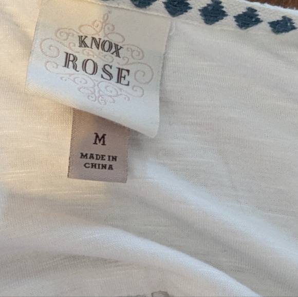 White and red boho cardigan - Picture 9 of 10